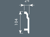 Артикул PX003, 102Х24, Напольные плинтусы, Cosca в текстуре, фото 1