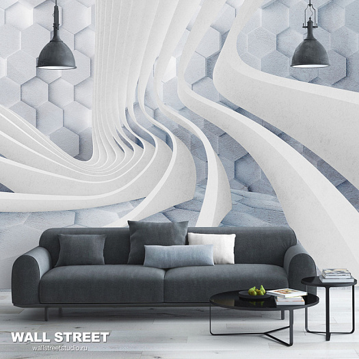 Фотообои в интерьере артикул 3D Force 23, 3Д СИЛА / 3D FORCE, Wall street