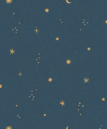 Синие обои для стен Grandeco Little Dreamers LD 3615